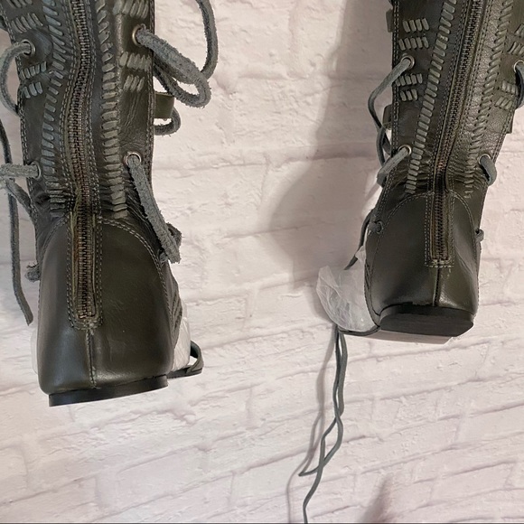 NWOT Leather Gladiator Sandals - Picture 12 of 16